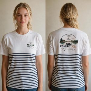 Personnalisation tee-shirt marinère